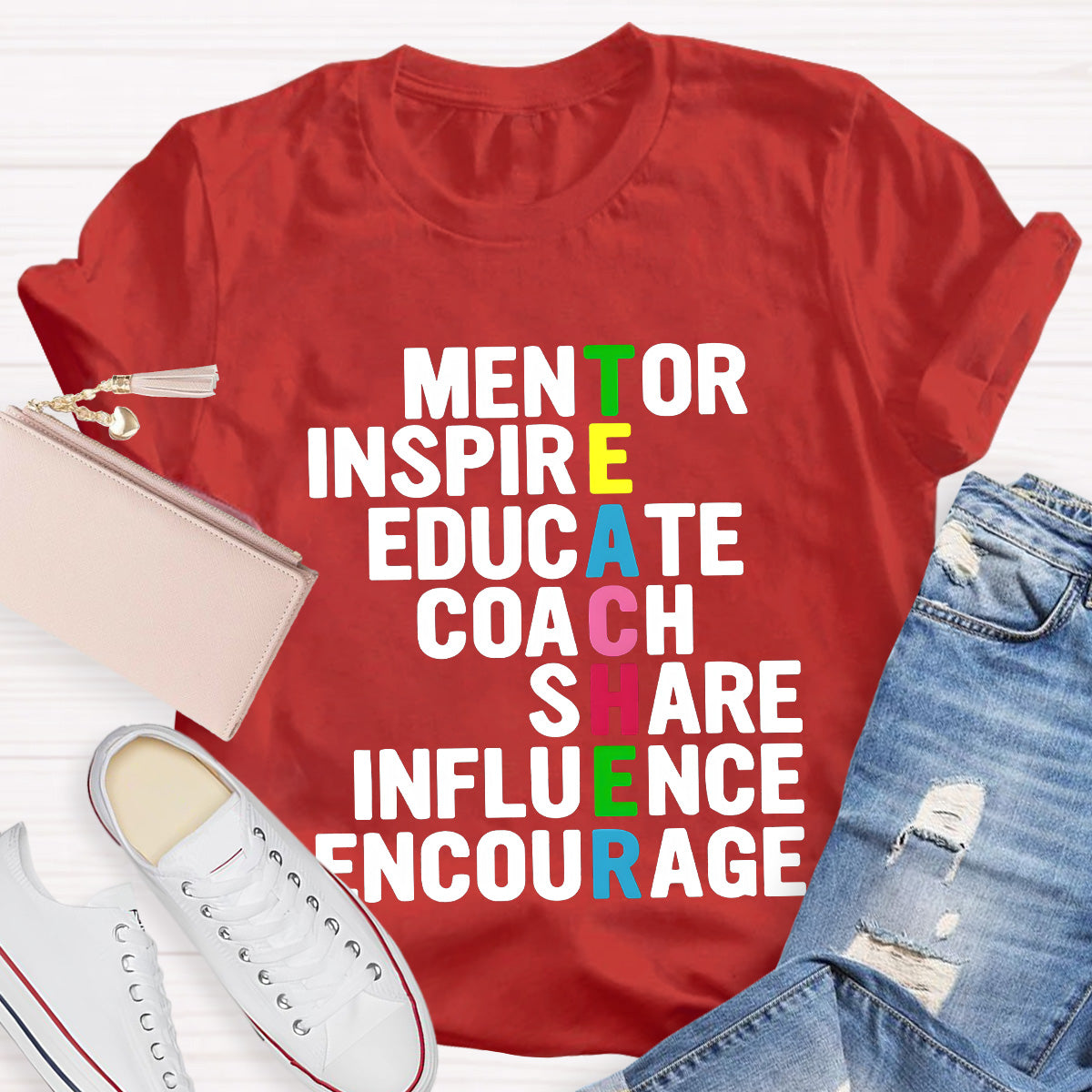 Mentor Inspire Educate Teacher T-Shirt