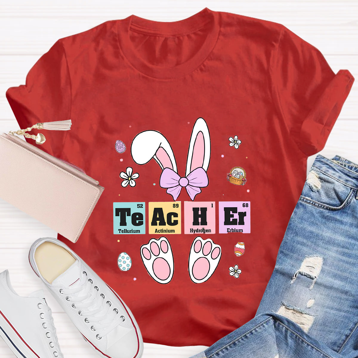Teacher Easter Periodic Elements T-Shirt