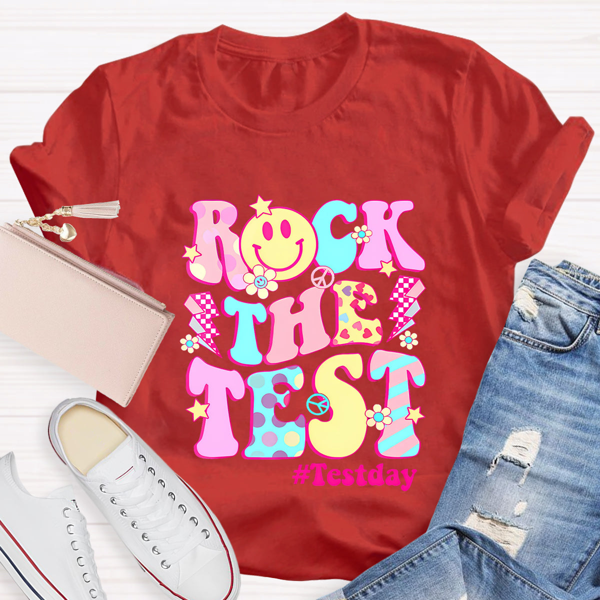 Rock The Text Text Day Teacher T-Shirt