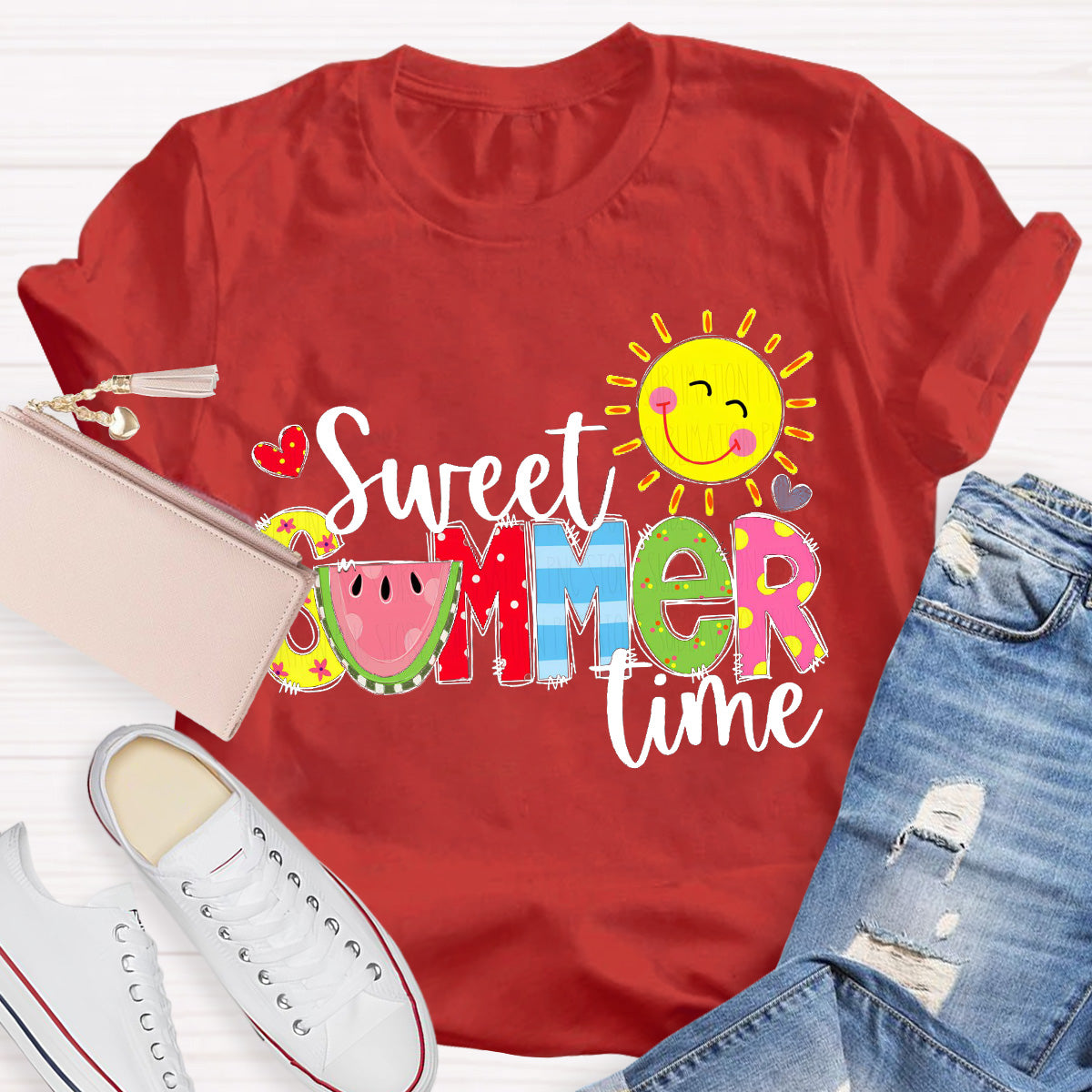 Sweet Summer Time Sunny Teacher T-Shirt