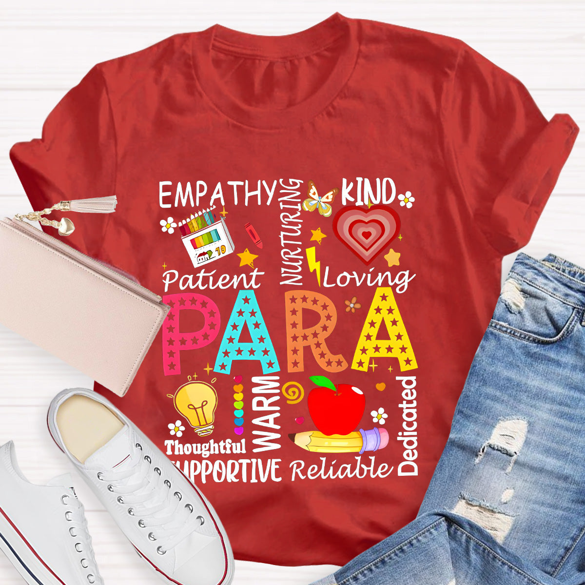 Para Warm Empathy Kind Loving Teacher T-Shirt