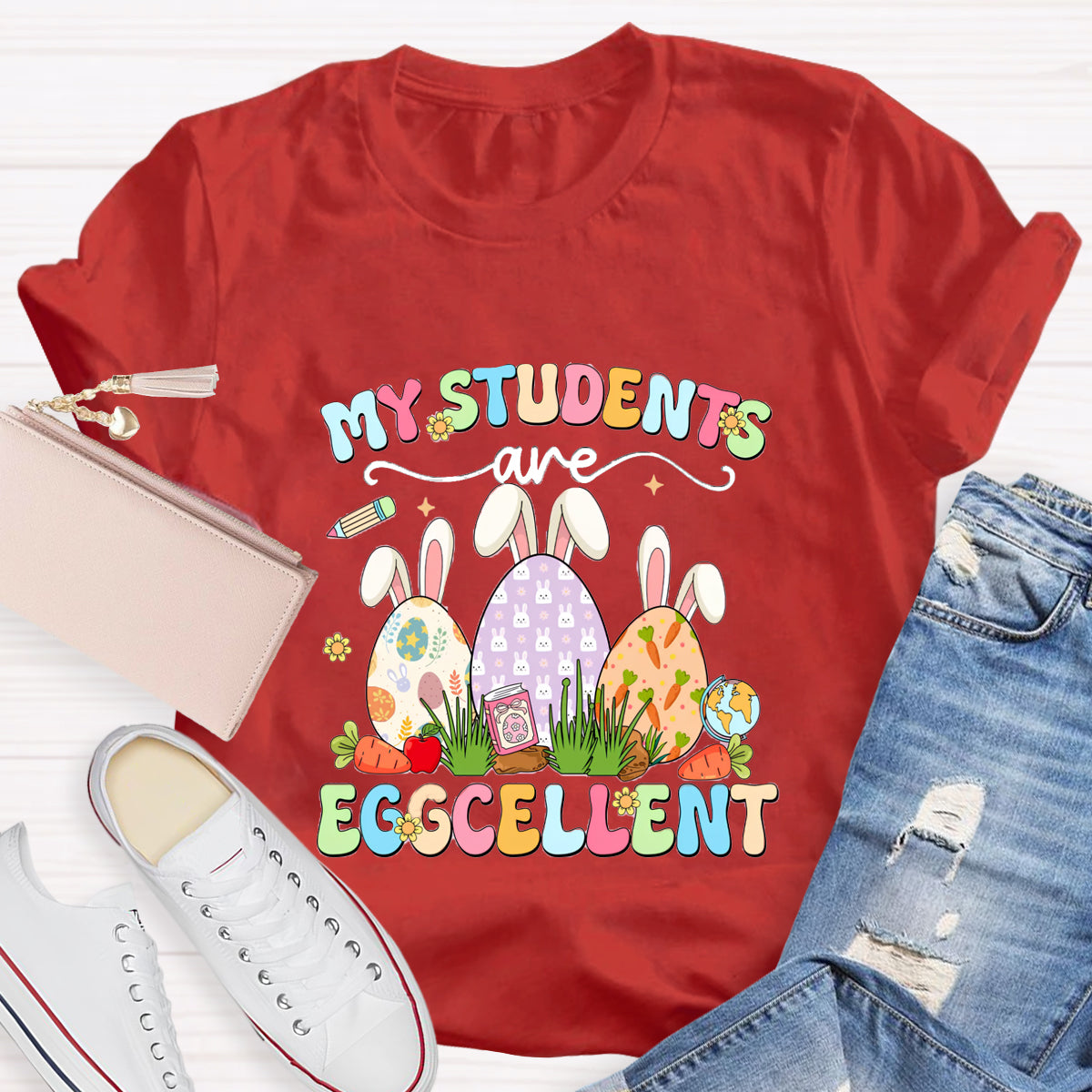 My Students Are Eggcellent Teacher T-Shirt