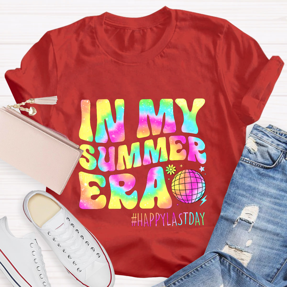 In My Summer Era Happy Last Day Teacher T-Shirt