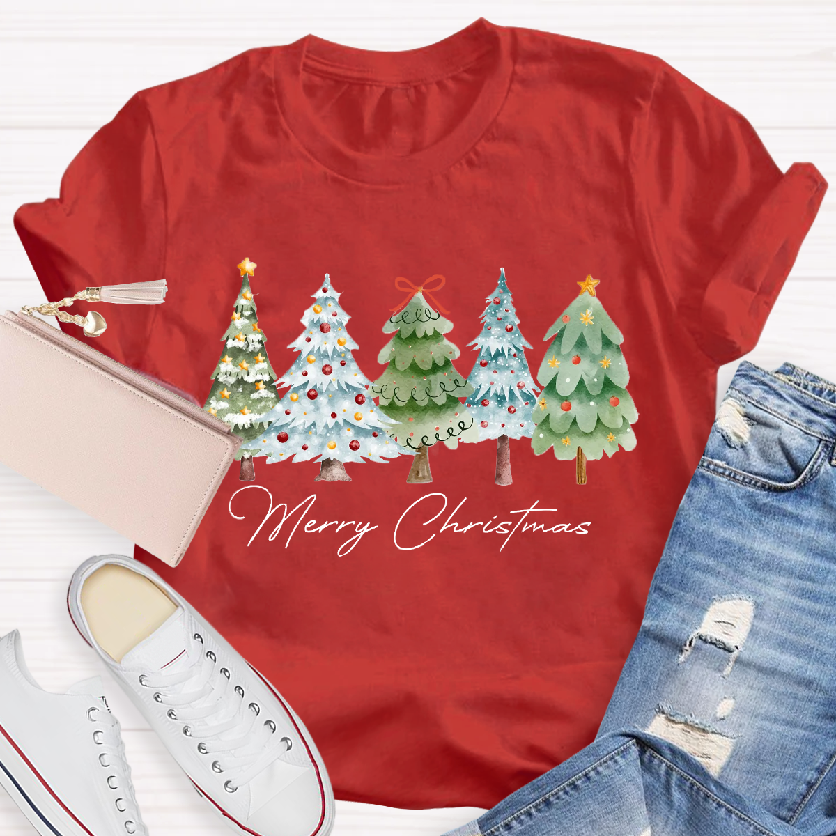 Merry Christmas Tree T-Shirt