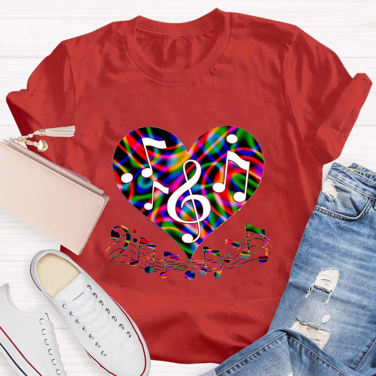 Music Makes My Heart Happy T-Shirt