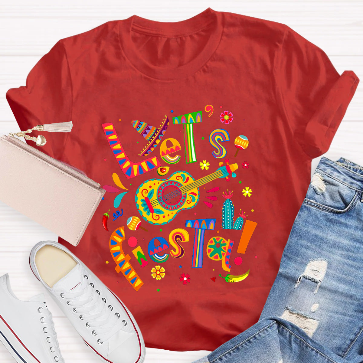 Let's Fiesta Teacher T-Shirt