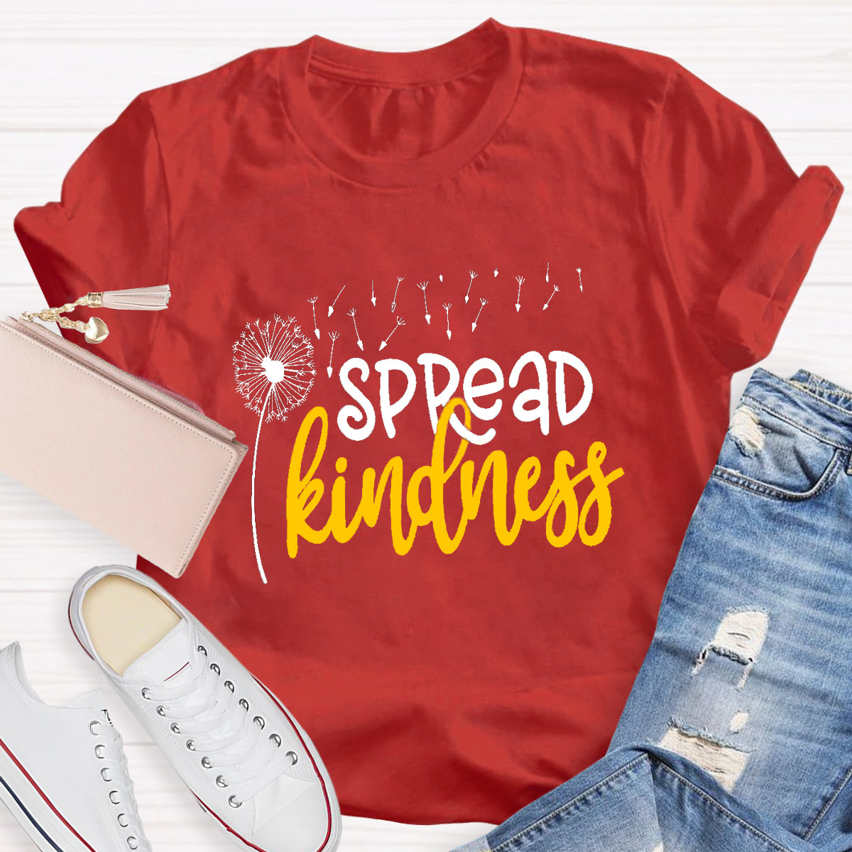 Spread Kindness Dandelion Teacher T-Shirt