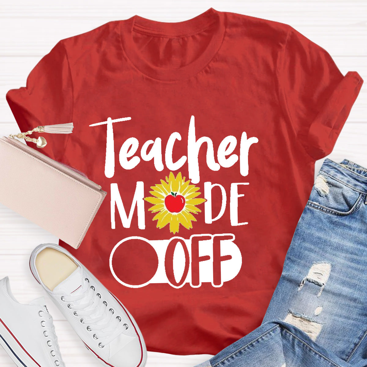 Teacher Mode Off Apple Teacher T-Shirt