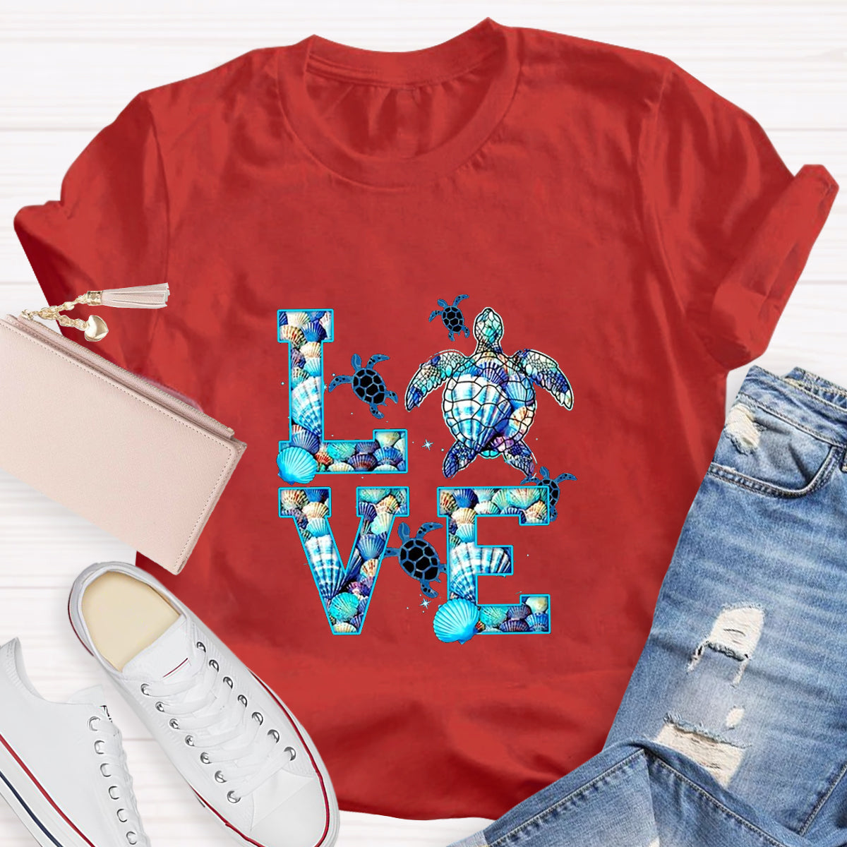 Blue Love For Sea TurtleT-Shirt