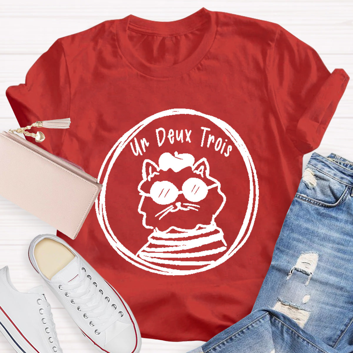 Un Deux Trois French Teacher T-Shirt