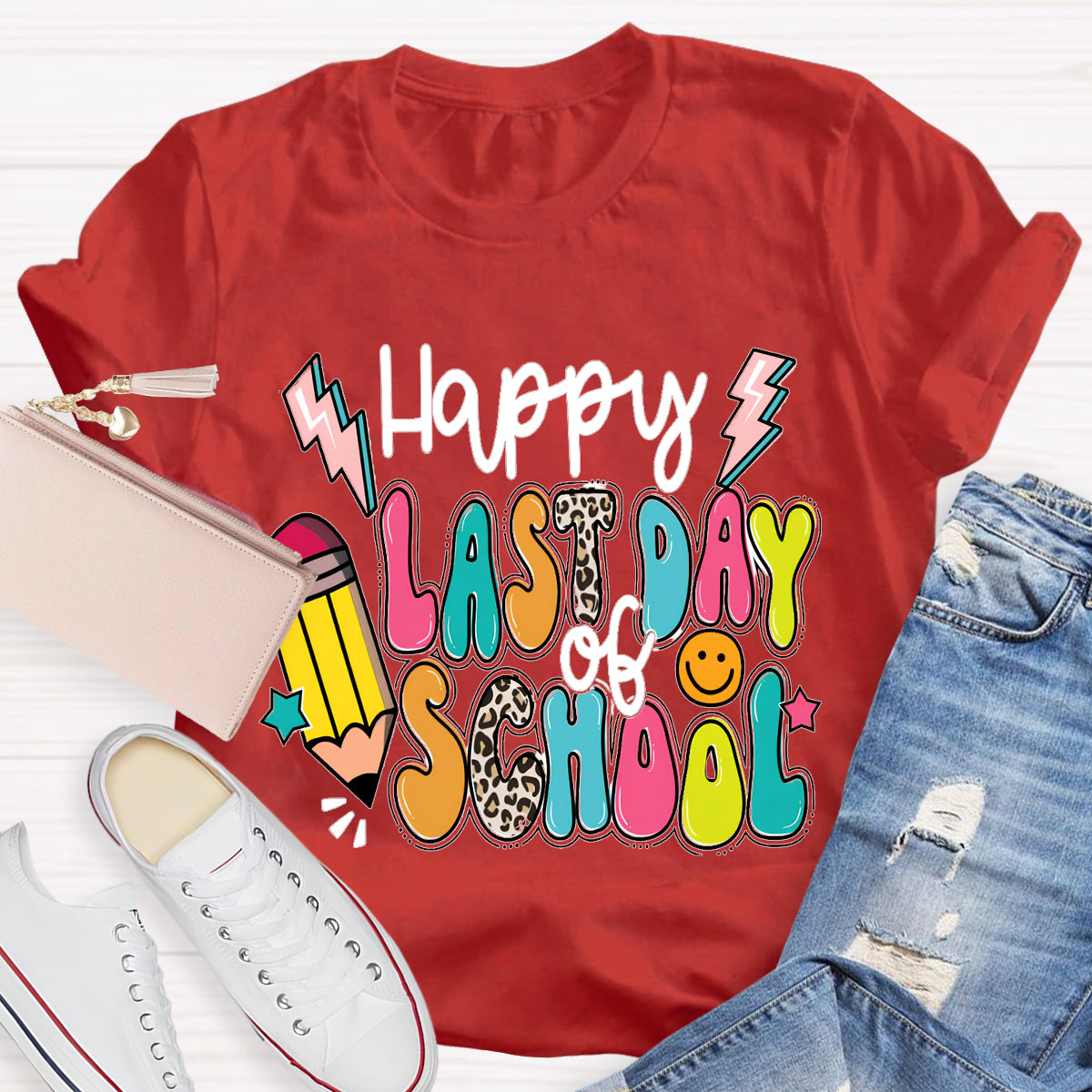 Happy Last Day Of School Pencil T-shirt