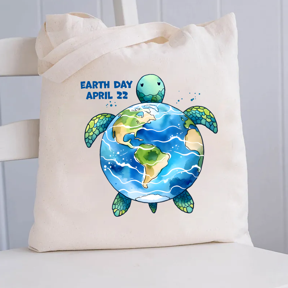 Save the Turtles Canvas Tote Bag