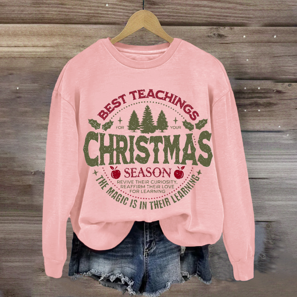 Best Teacher Christmas Season Sweatshirt