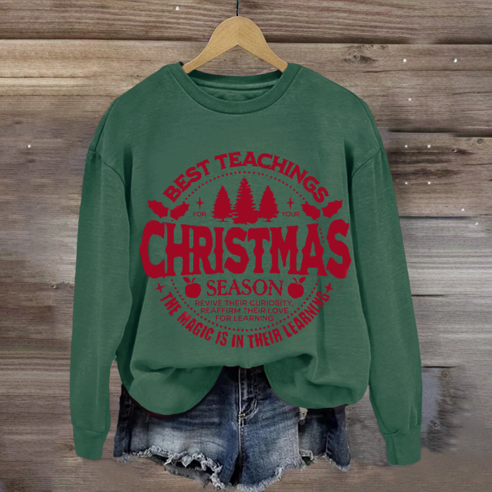 Best Teacher Christmas Season Sweatshirt