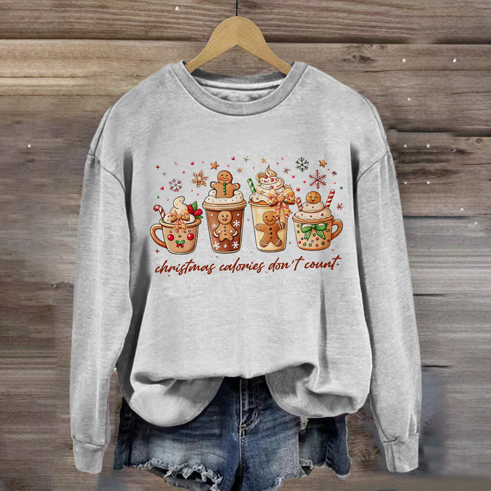 Christmas Coloring Don't Count Sweatshirt