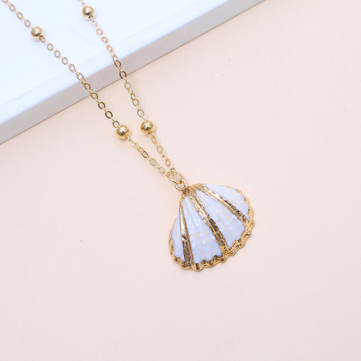 Little Seashell Natural Necklace — Natural Shell Pendant