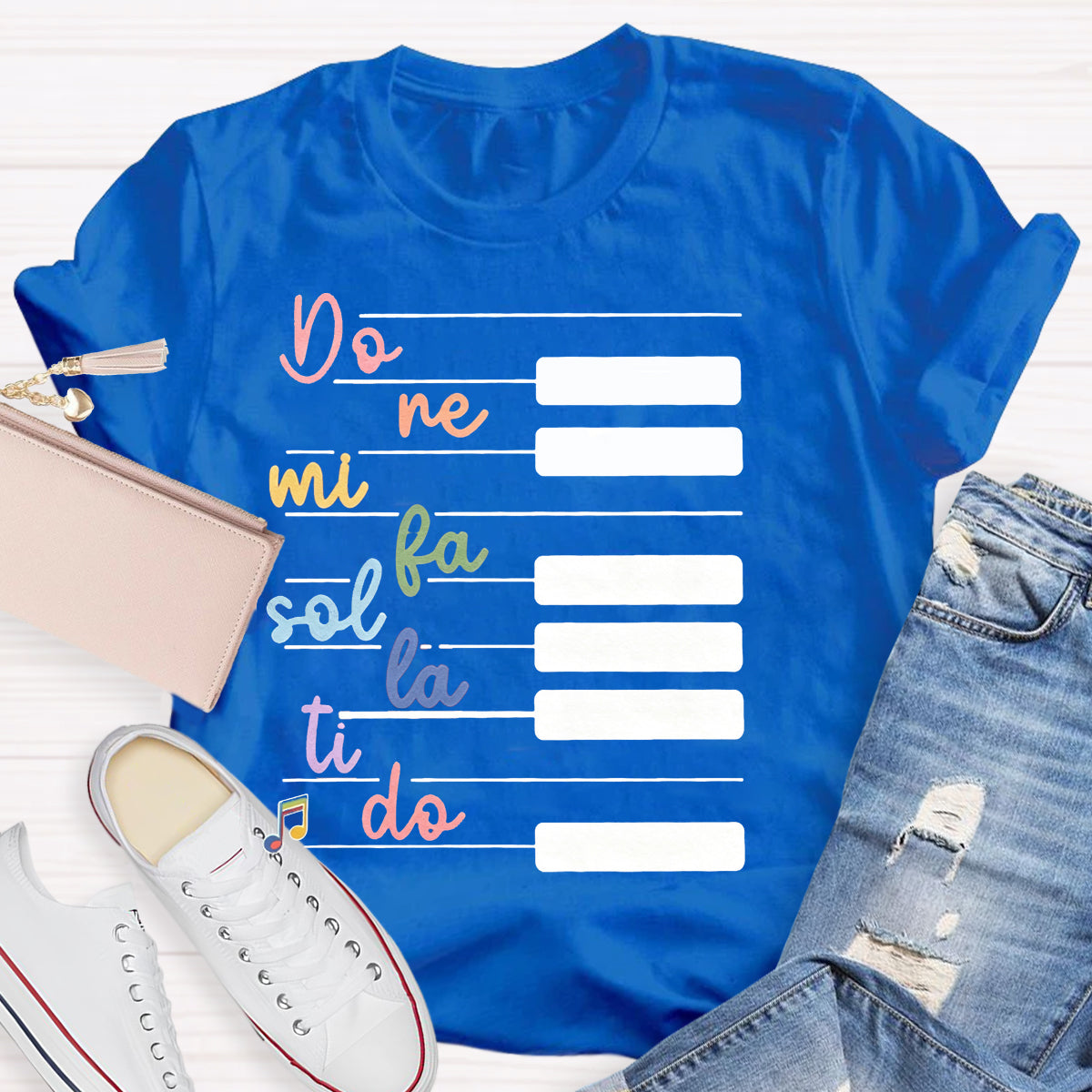 Do Re Mi Piano Keys Music Teacher T-Shirt