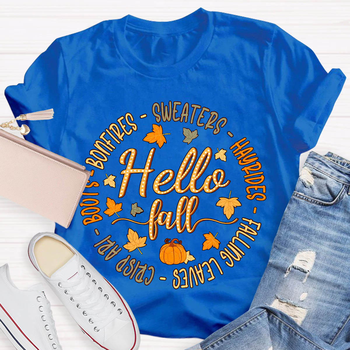 Hello Fall Sweater Boots T-Shirt