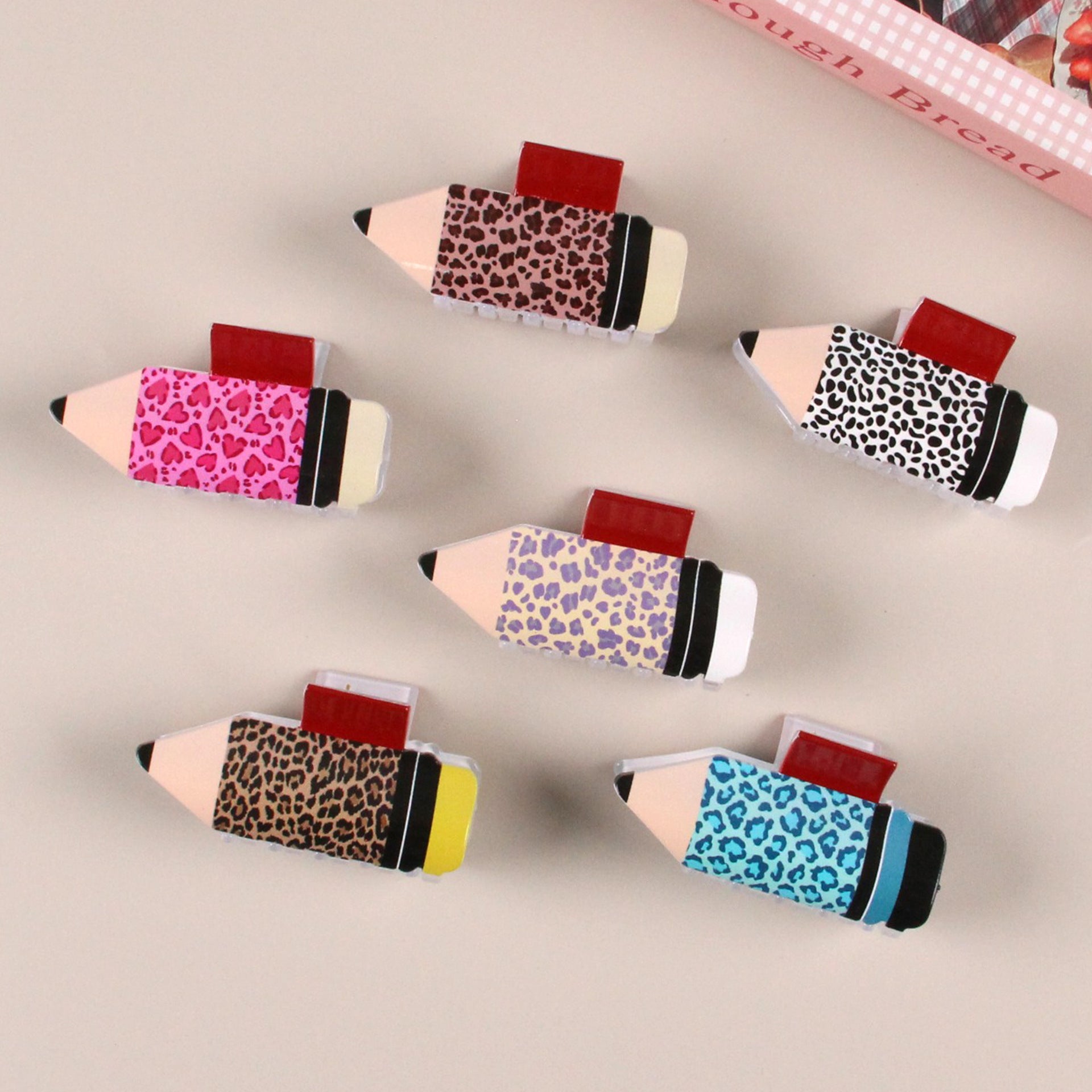 Candy Colored Rhinestone Accented Shark Clip