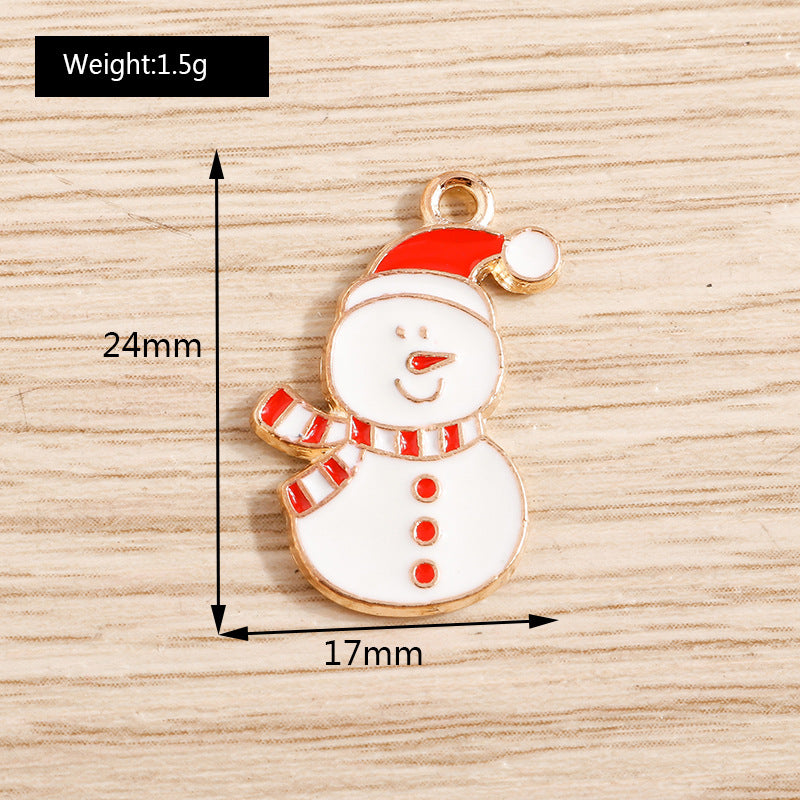 Christmas Ornament Pendant Snowman Santa Hat