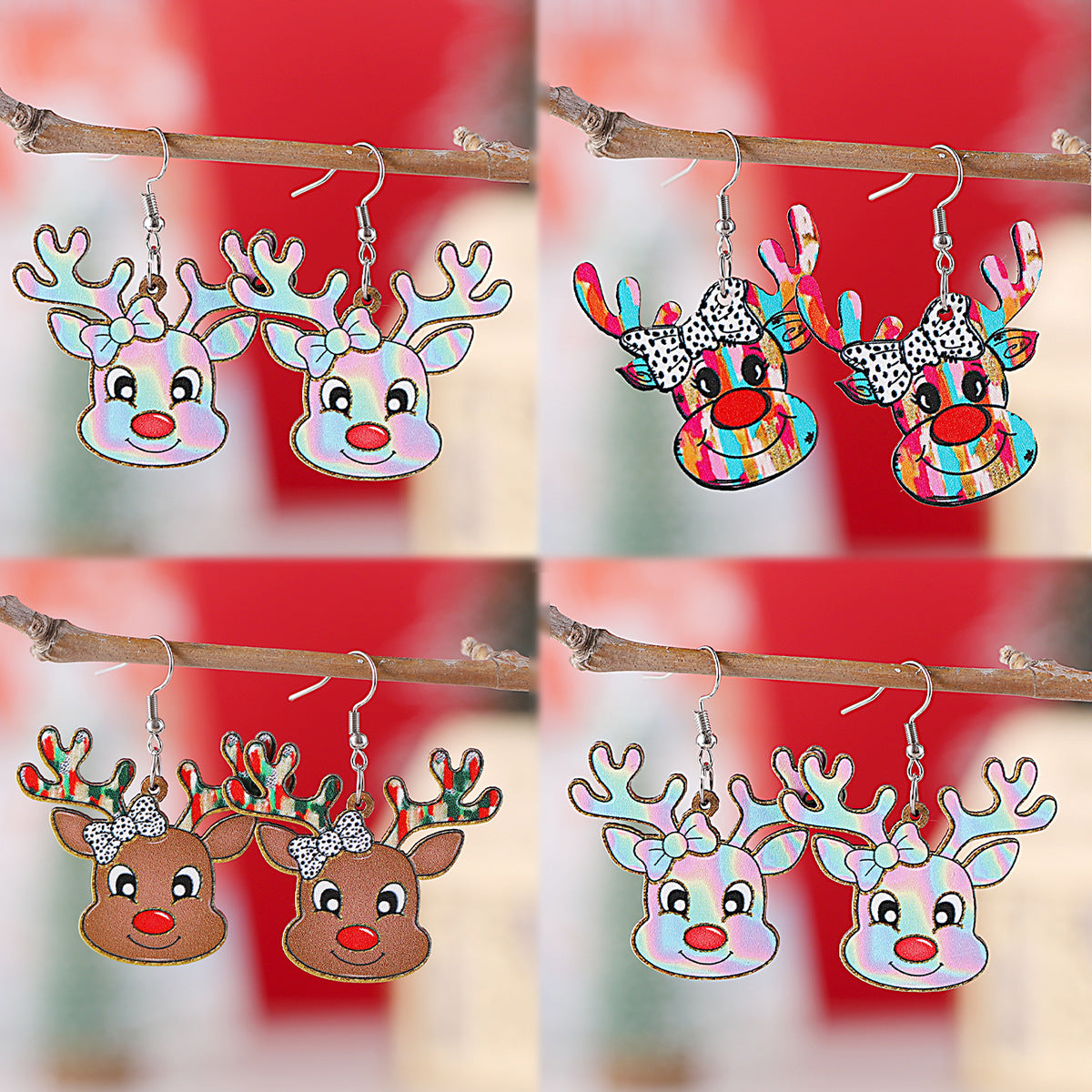 Y2k Elk Western-Style Painted Elk Earrings