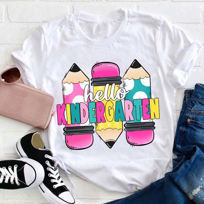 Personalized Grade Hello Teacher T-Shirt