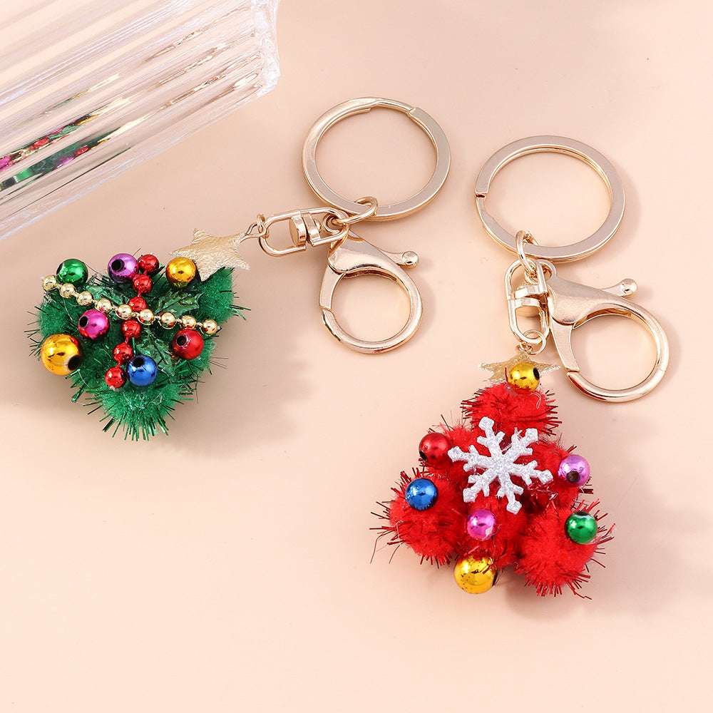 Plush Keychain Christmas Shoulder Bag Accessories