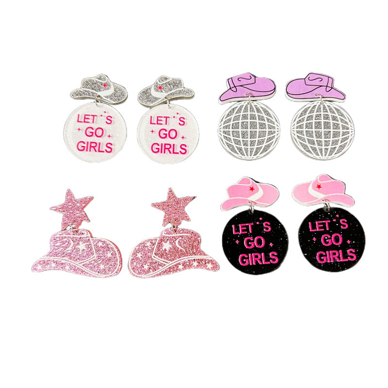 American Festive Decorations Disco Ball Earrings