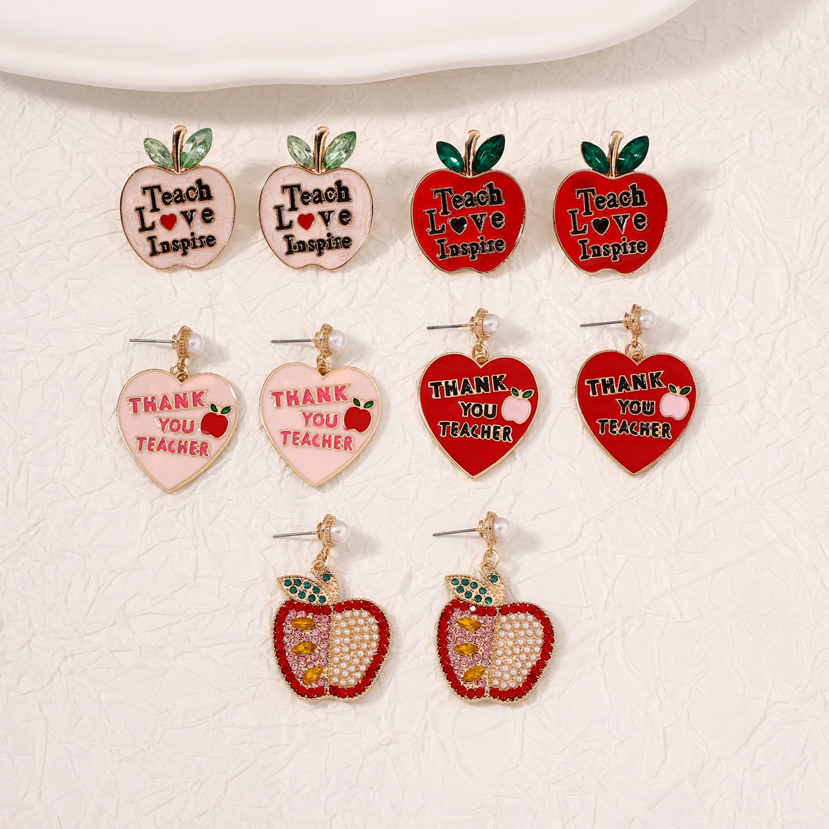 Teacher'S Fashionable And Versatile Earrings