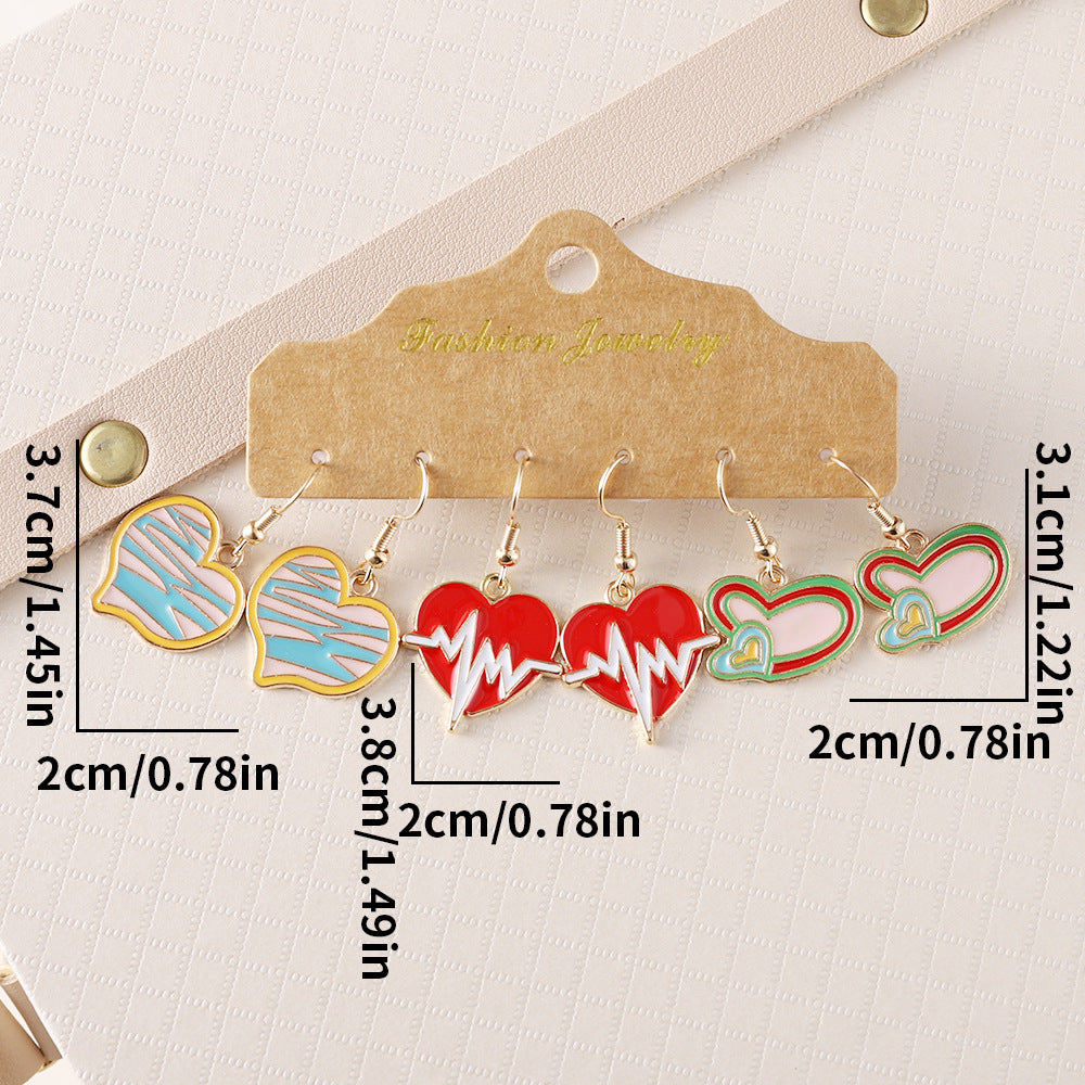 Heart-Shaped Bear Rose Church Heart-Shaped Pendant