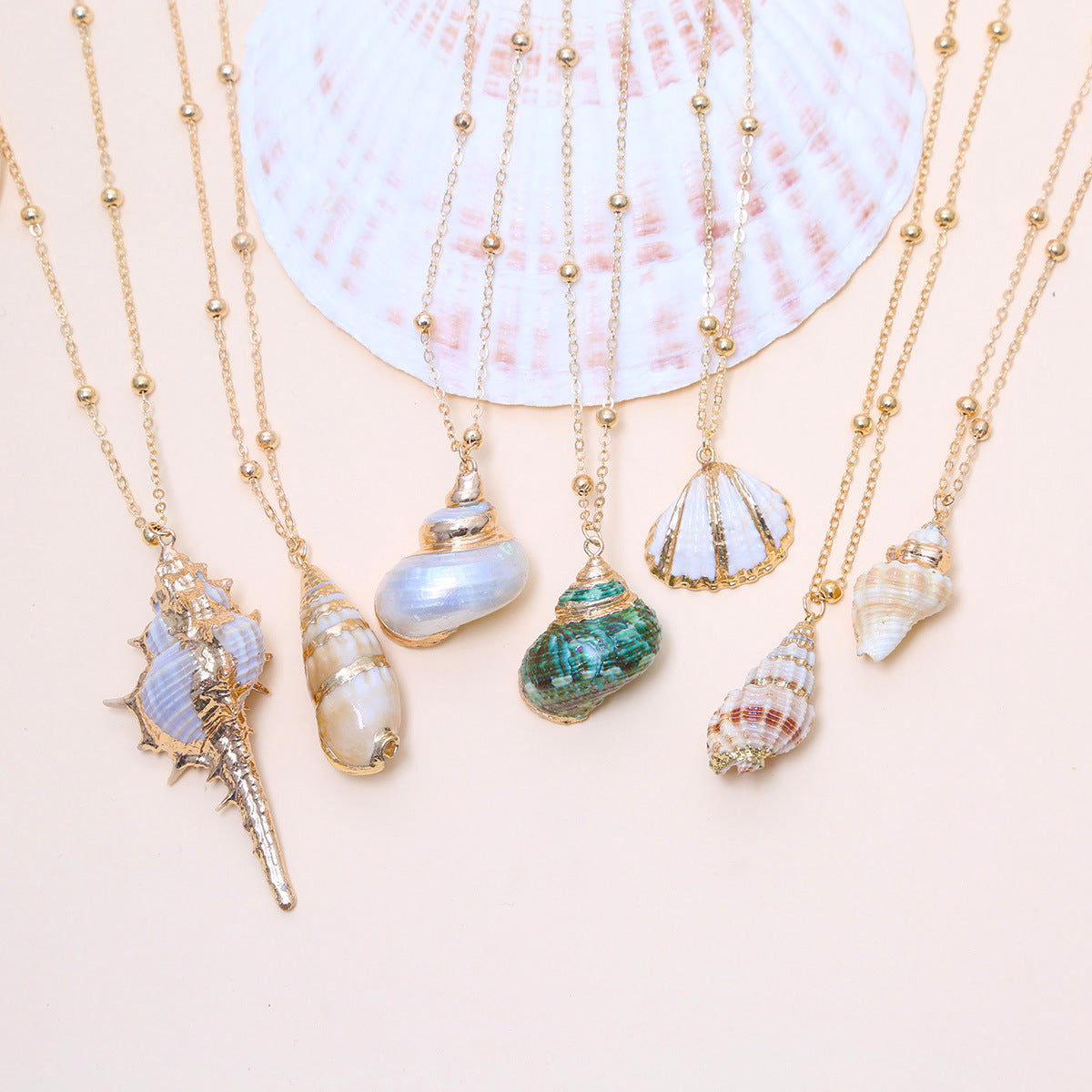 Little Seashell Natural Necklace — Natural Shell Pendant