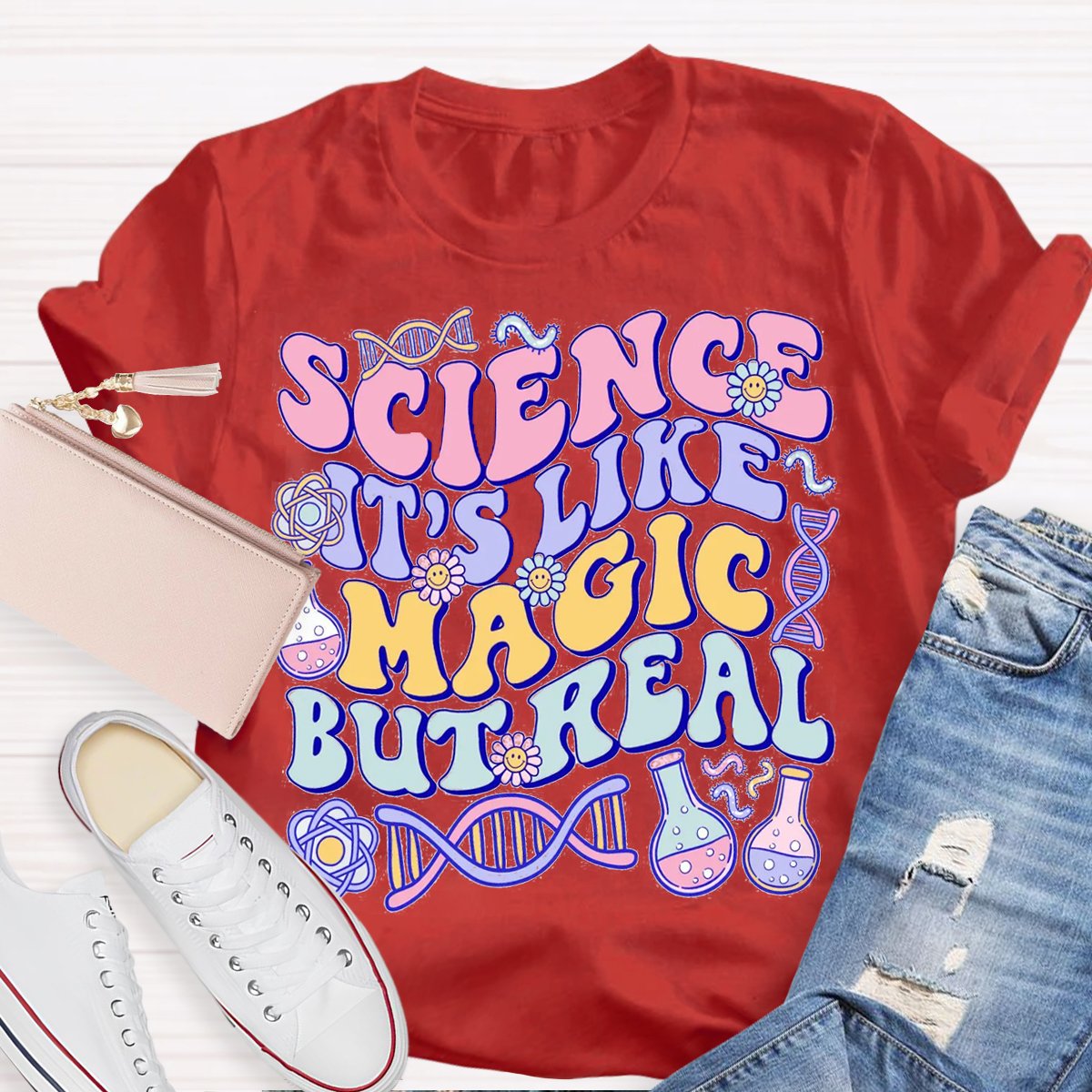 Science Like Magic But Real Science Teacher Shirt