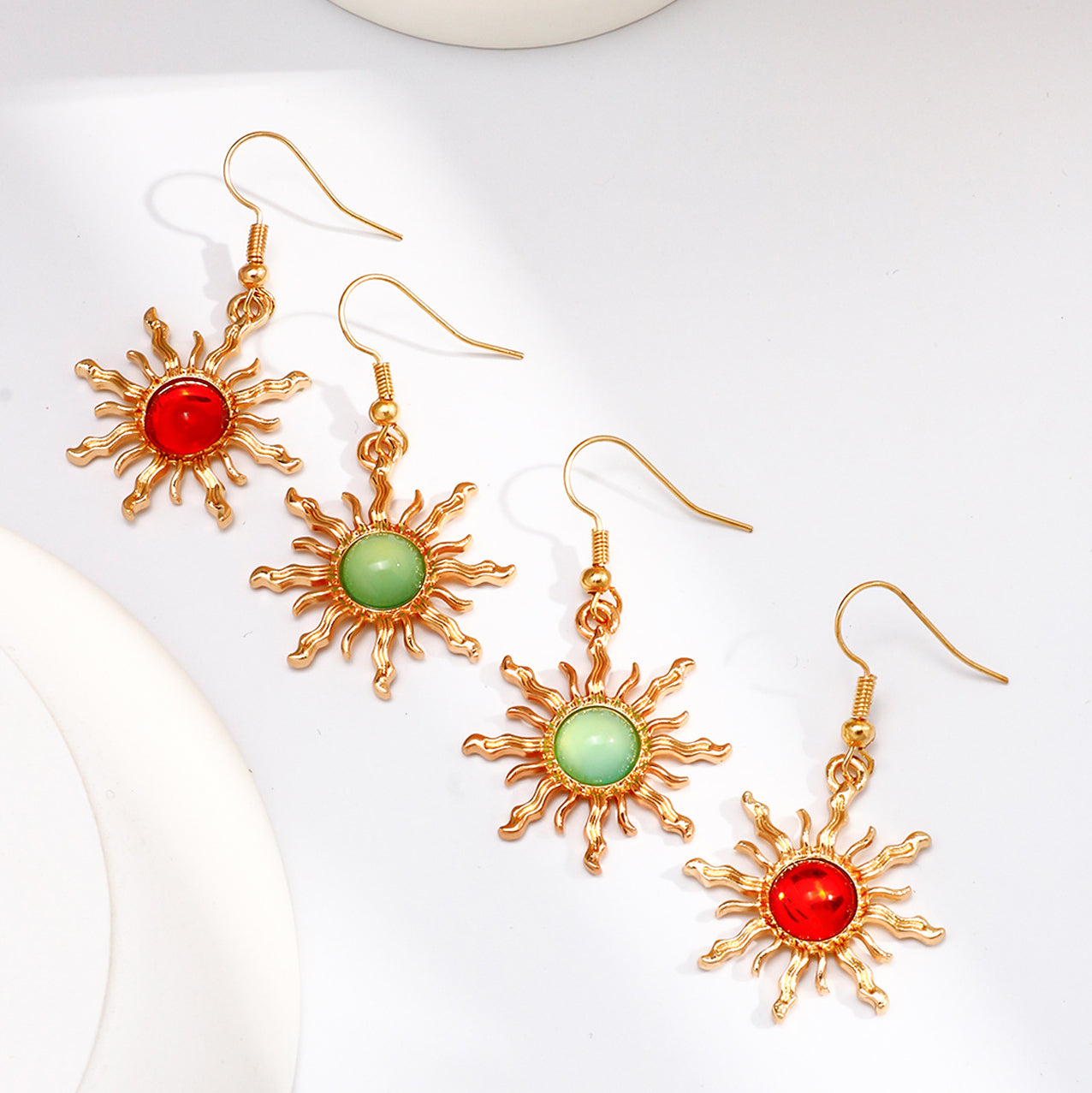 Bohemian Retro Fashion Sun Earrings