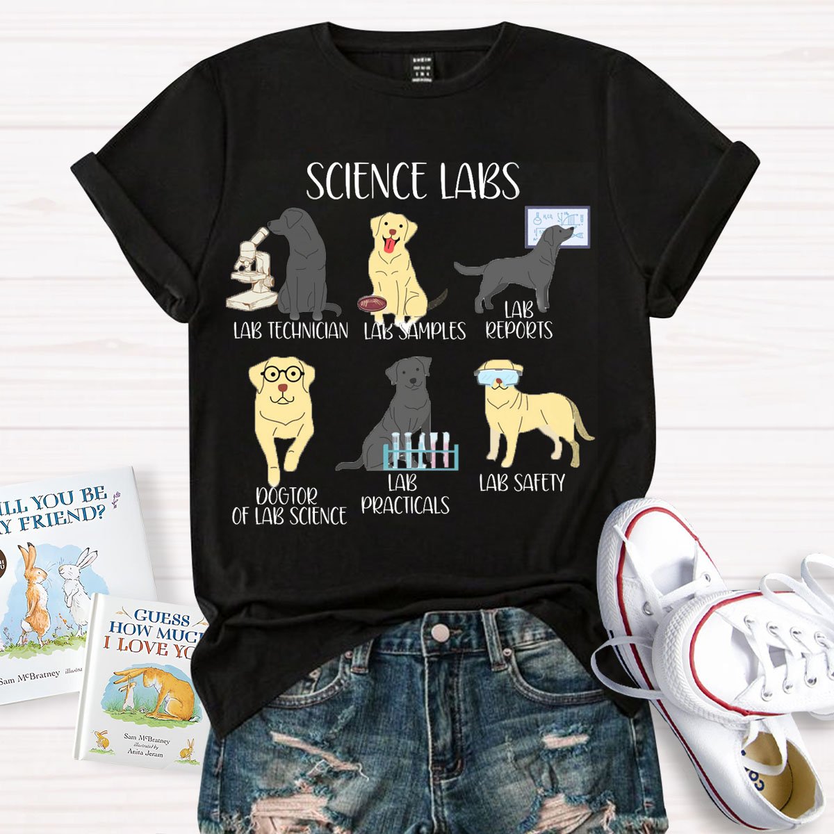 Cute Science Teacher Lab Dog Lover Shirt