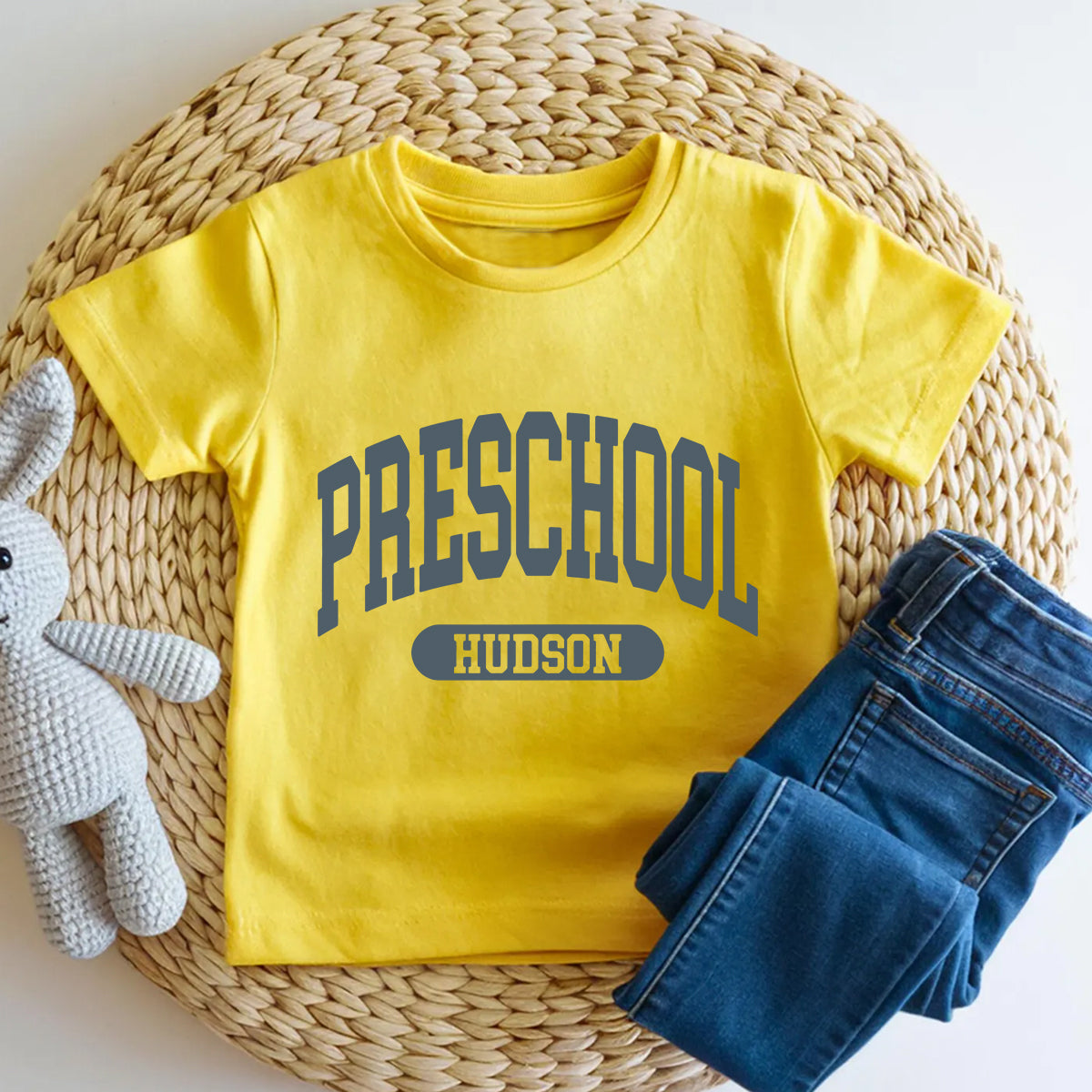 Personalized Grade Preschool Vibes Toddler T-shirts