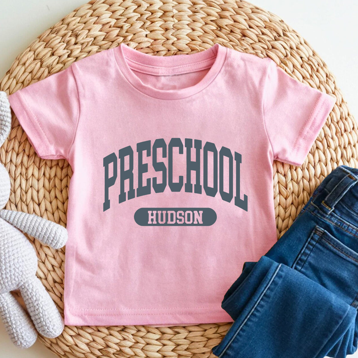 Personalized Grade Preschool Vibes Toddler T-shirts