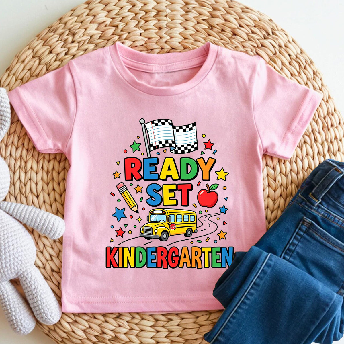 Personalized Grade Ready Set Kindergarten Toddler T-shirts