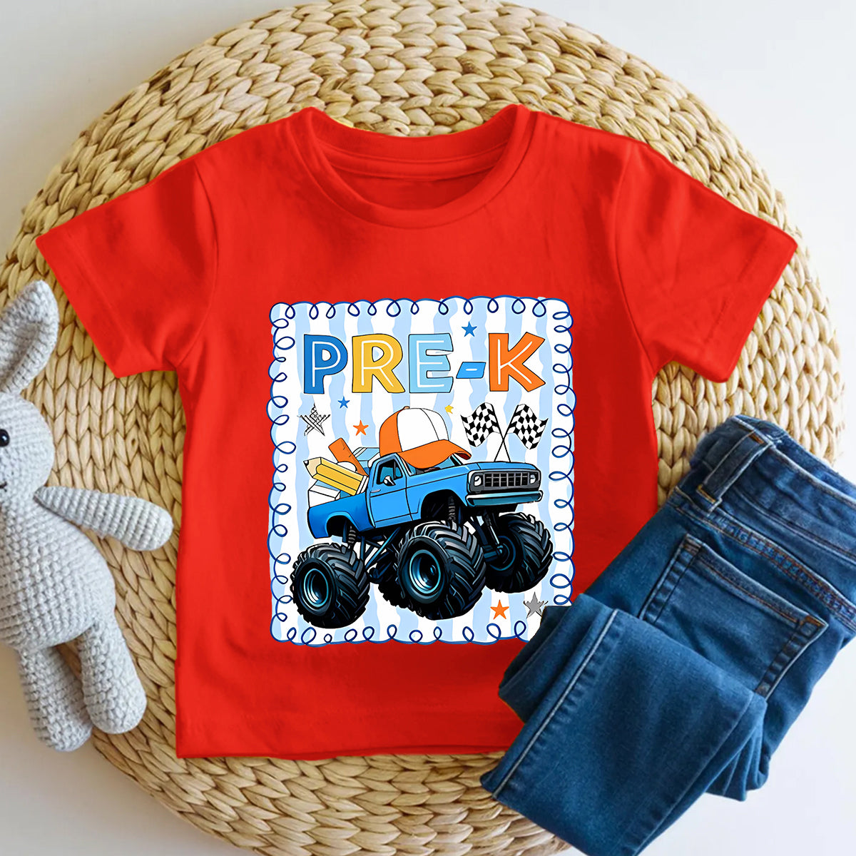 Personalized Grade Cool Sunglasses Bus Kindergarten Toddler T-shirts