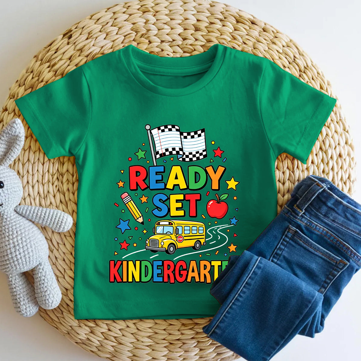 Personalized Grade Ready Set Kindergarten Toddler T-shirts