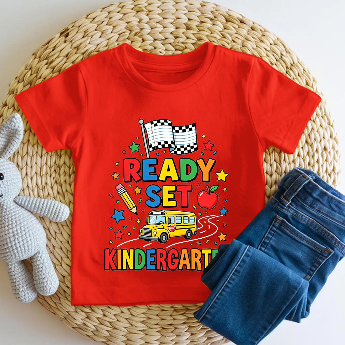 Personalized Grade Ready Set Kindergarten Toddler T-shirts
