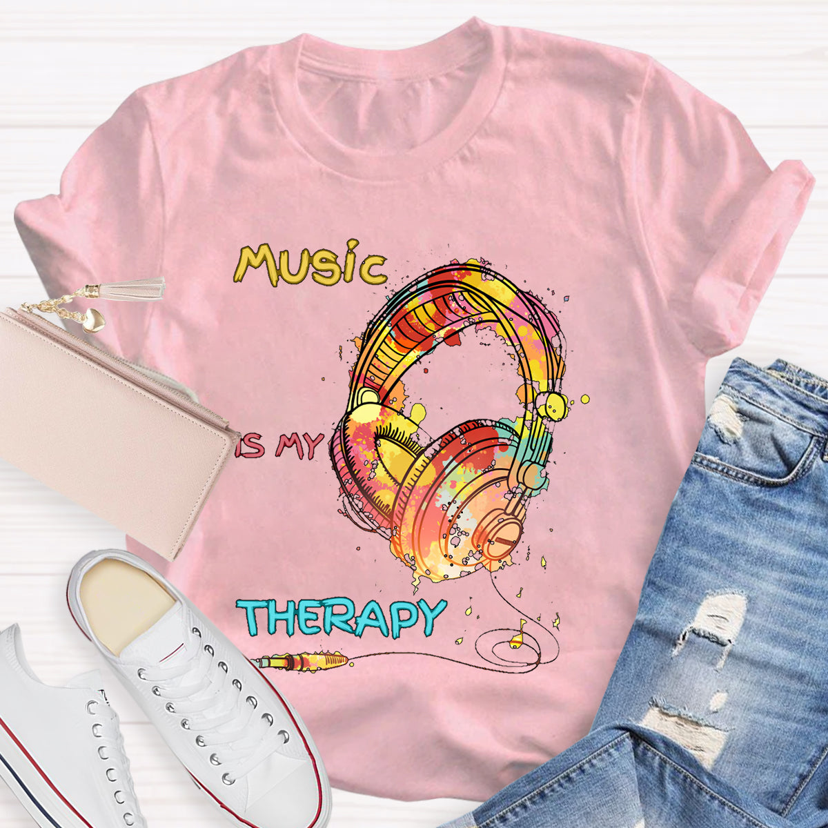 Music Is My Therapy T-shirt