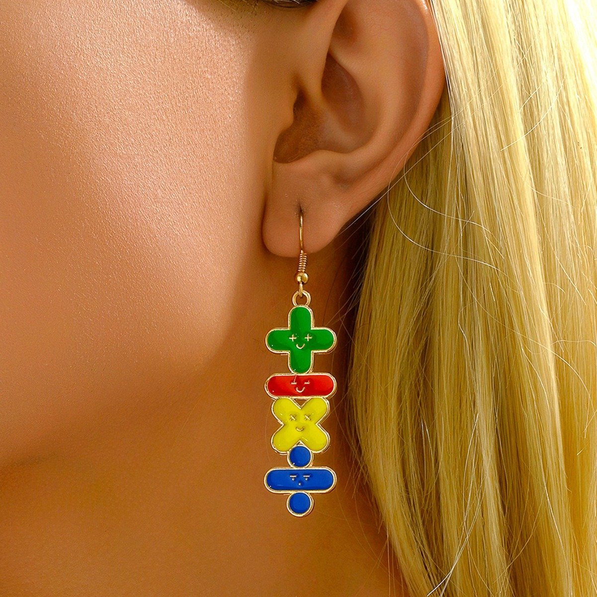 Metal Teacher Fun Earrings