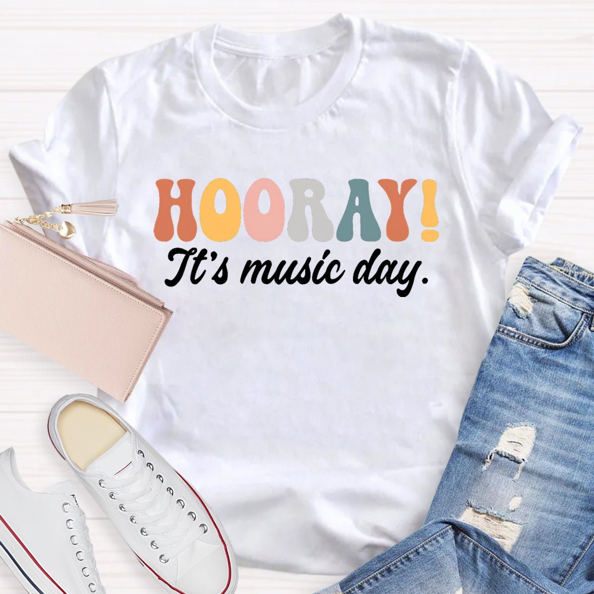 Hooray It's Music Day Teacher T-Shirt
