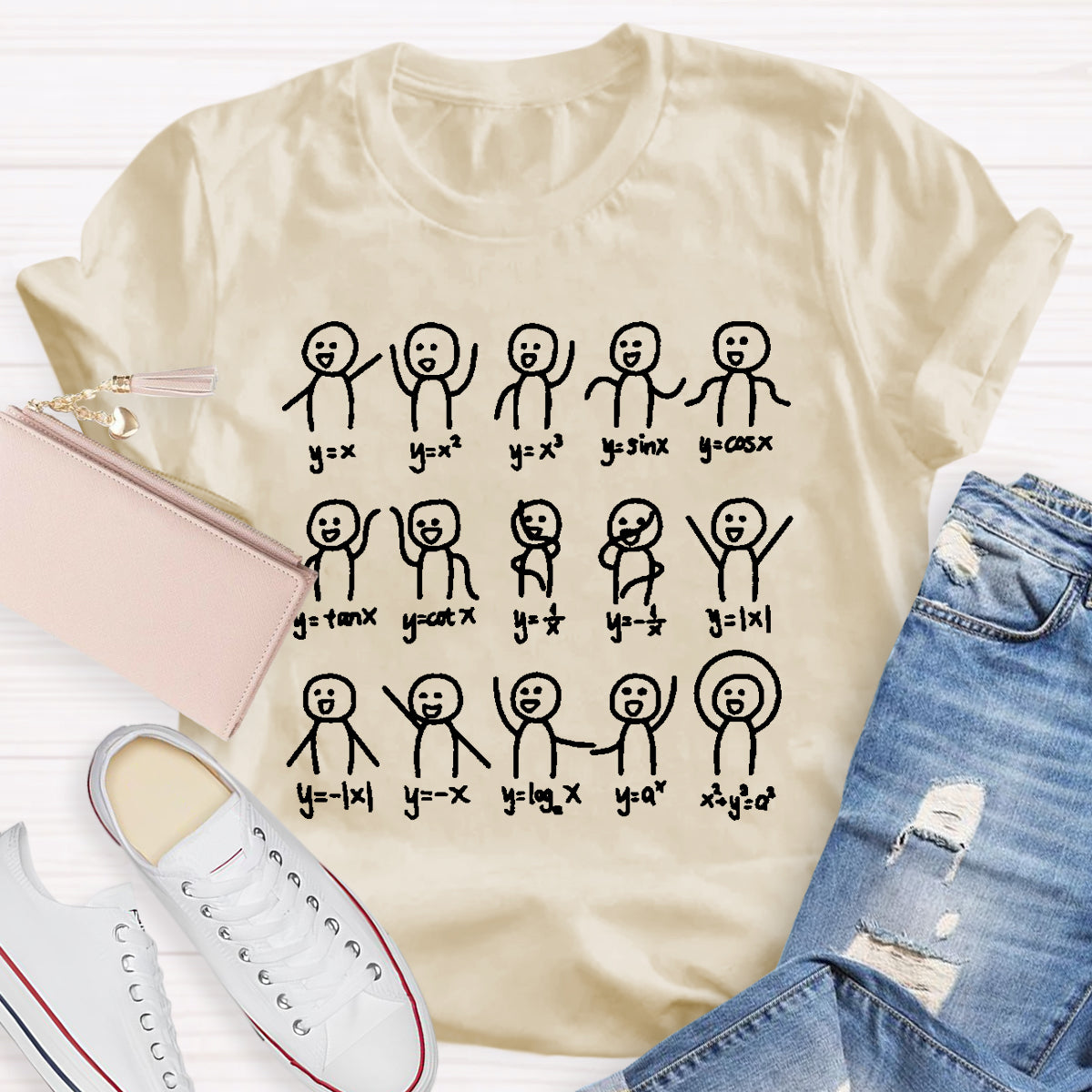Graph Algebra Dance Figures Math Teacher T-Shirt