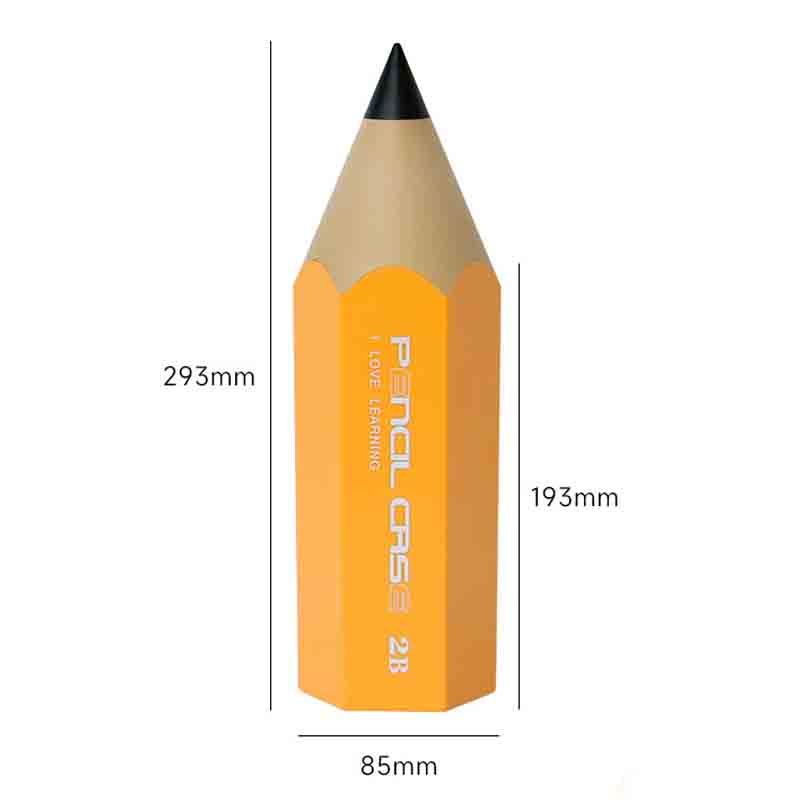 Pencil-Shaped Desk Organizer With Lid