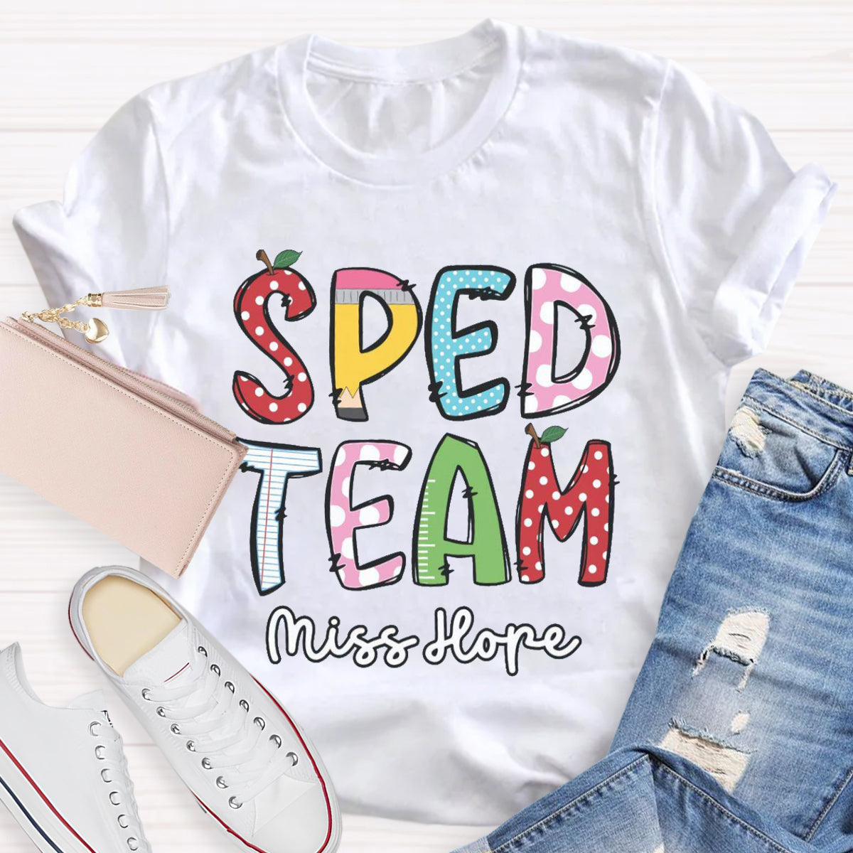 Personalized Name Of SPED Team T-shirt
