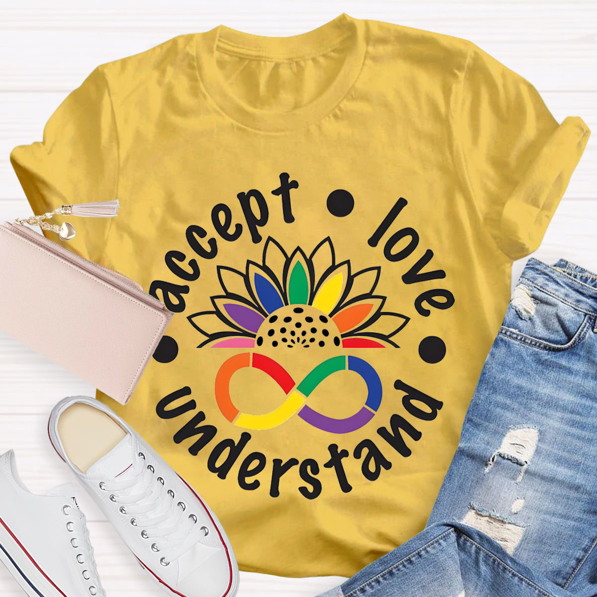 Accept Love Understand Teacher T-Shirt