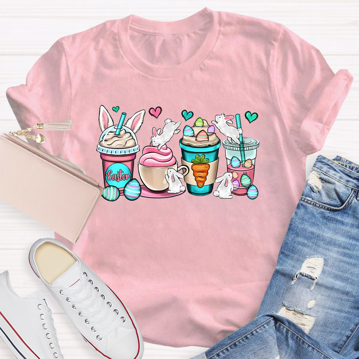 Easter Coffee Cups T-Shirt
