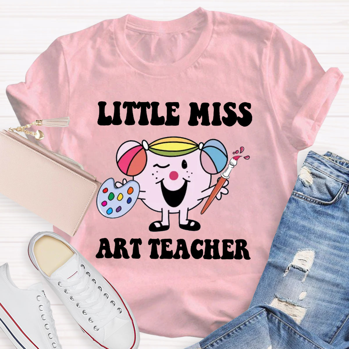 Little Miss  Art Teacher T-Shirt
