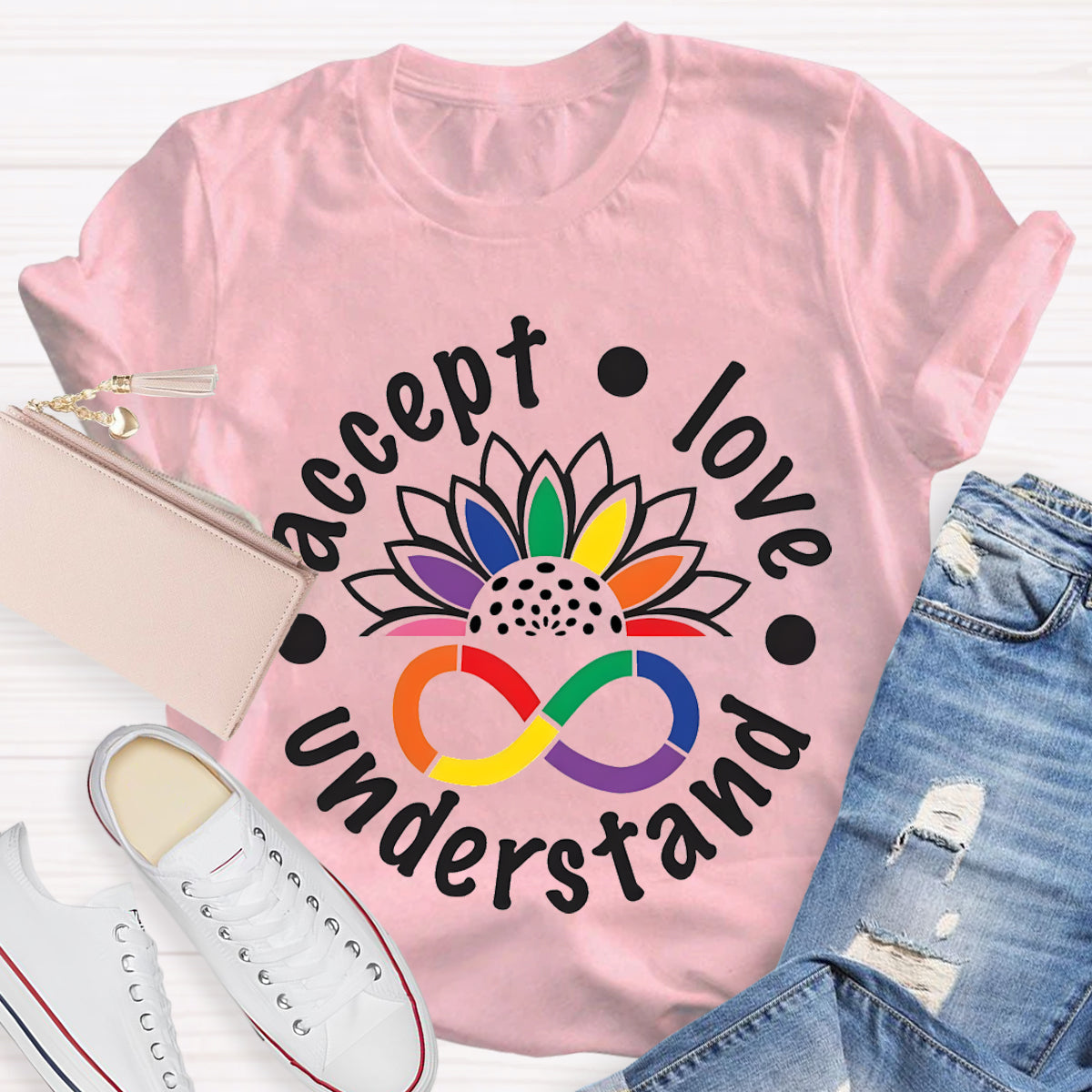 Accept Love Understand Teacher T-Shirt